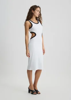 Abito midi con cut-out