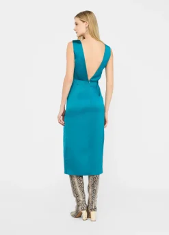 Abito midi elegante in raso