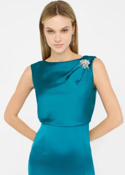 Abito midi elegante in raso