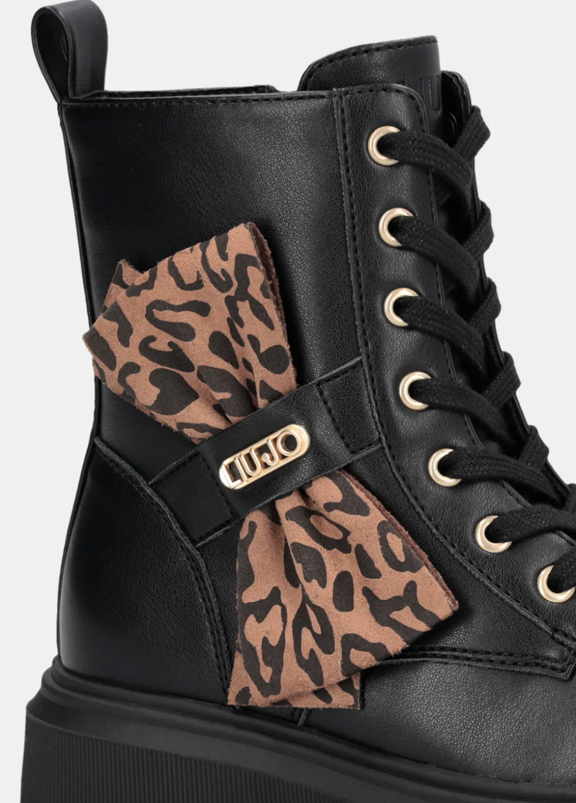 Anfibi con fiocco animalier