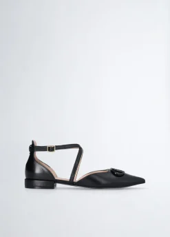 Ballerine con maxi logo