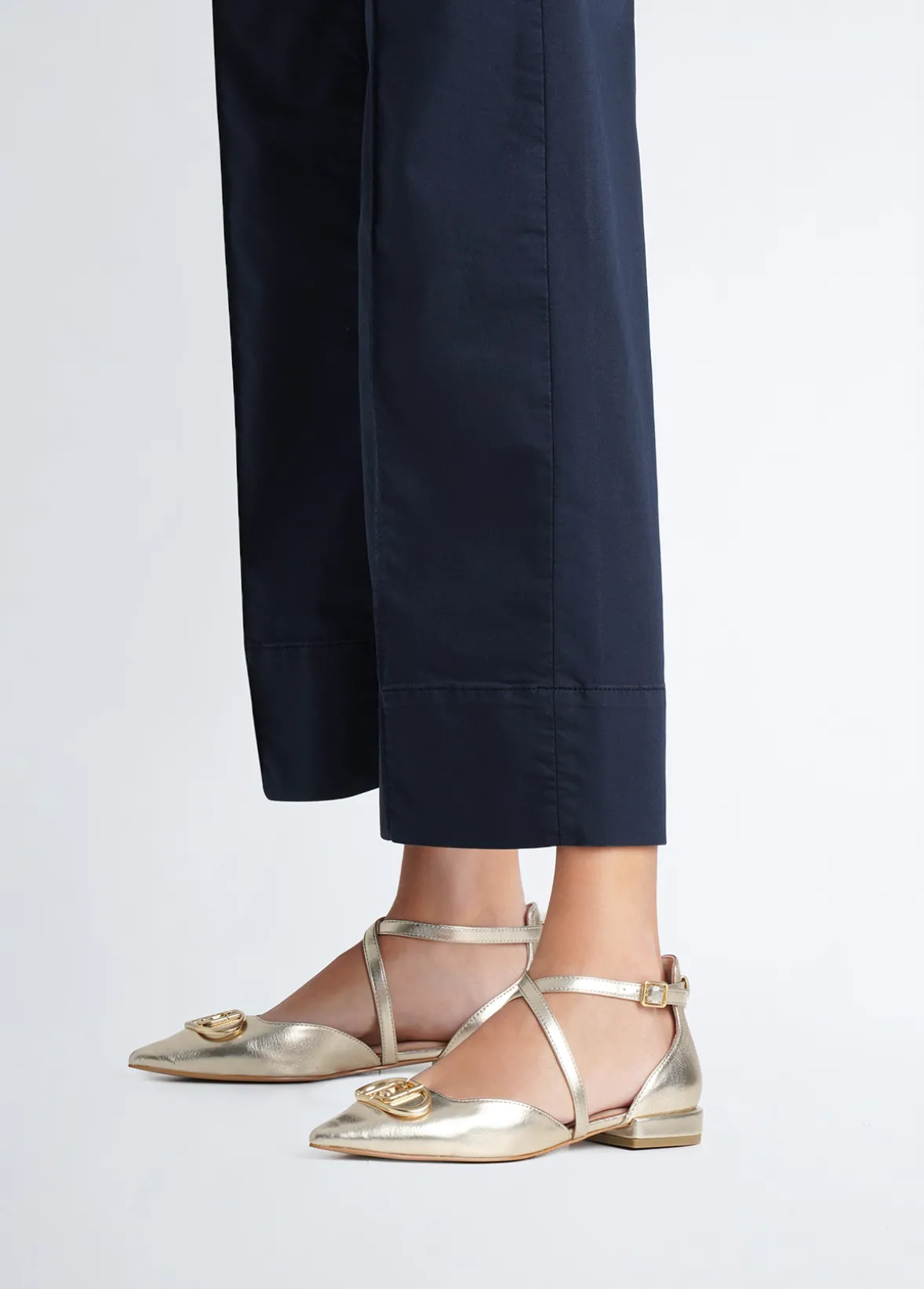 Ballerine con maxi logo