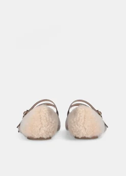 Ballerine effetto shearling