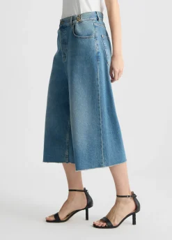 Bermuda ampi in denim