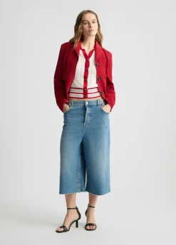 Bermuda ampi in denim