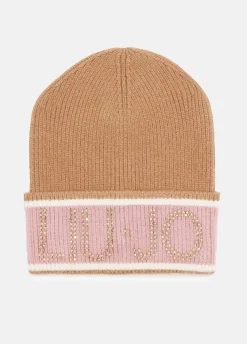 Berretto con logo in lurex®