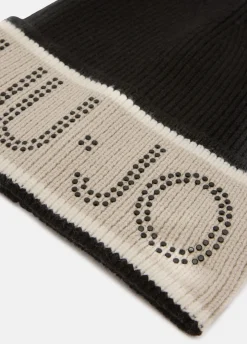 Berretto con logo in lurex®