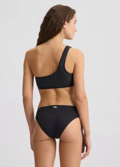 Bikini top monospalla e slip in lurex®
