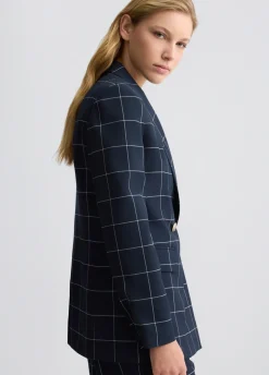 Blazer check doppiopetto