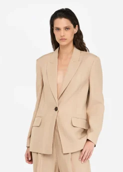 Blazer con dettaglio in pizzo