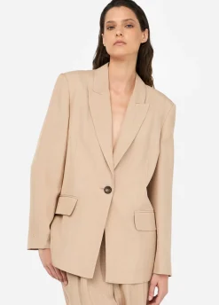 Blazer con dettaglio in pizzo