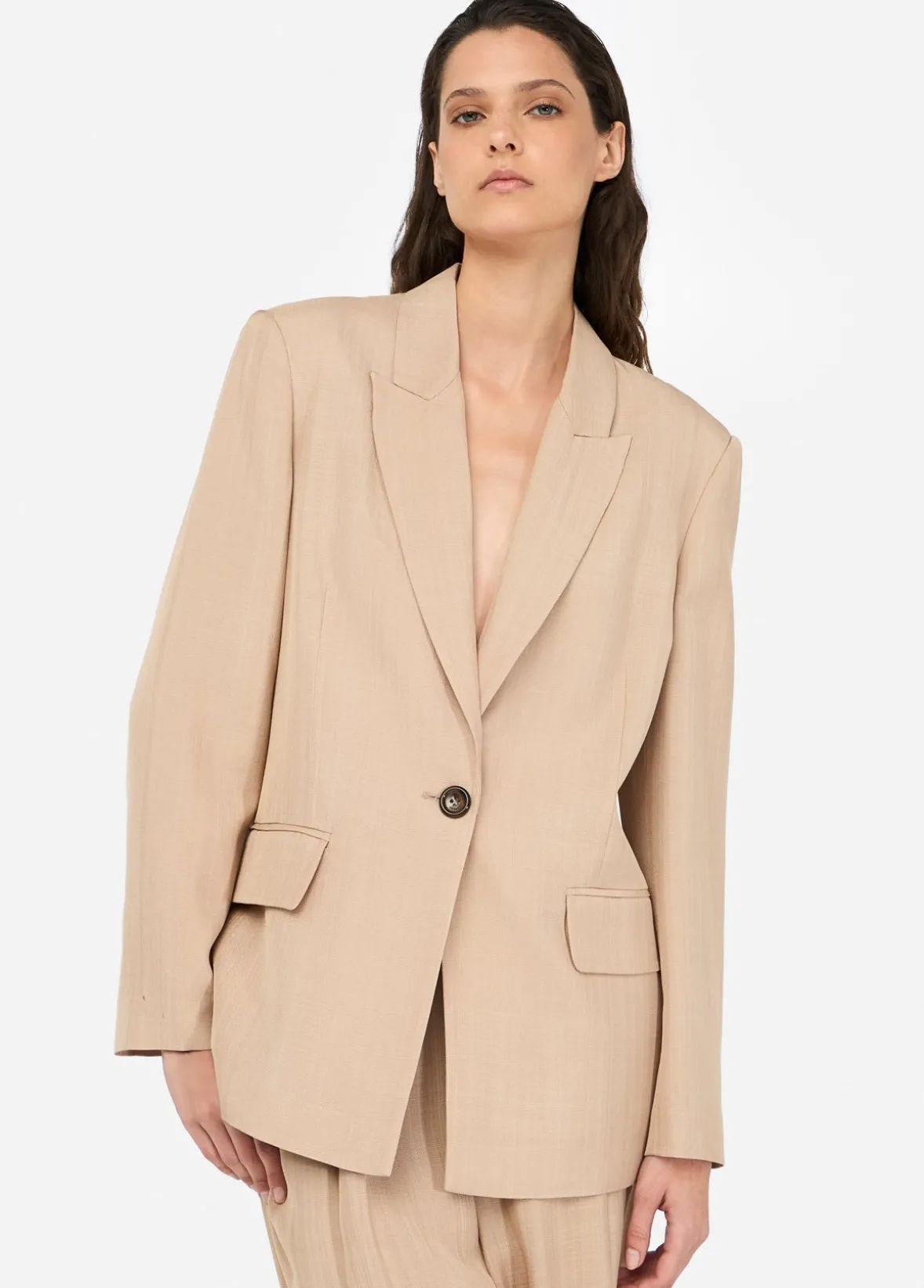 Blazer con dettaglio in pizzo