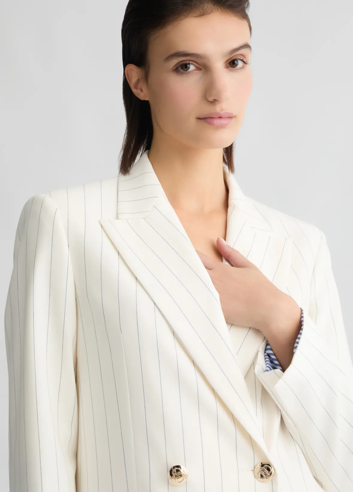 Blazer doppiopetto gessato