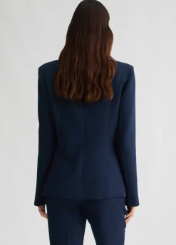 Blazer in cady crêpe