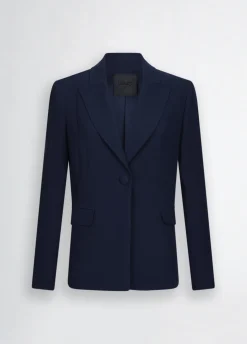 Blazer in cady crêpe