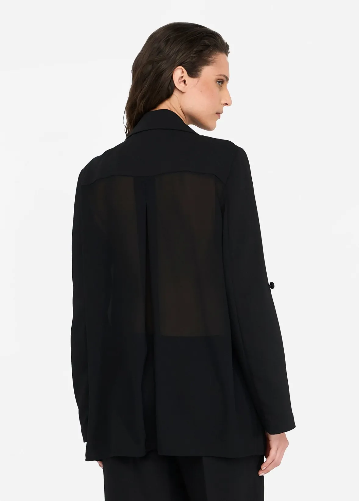 Blazer in envers satin