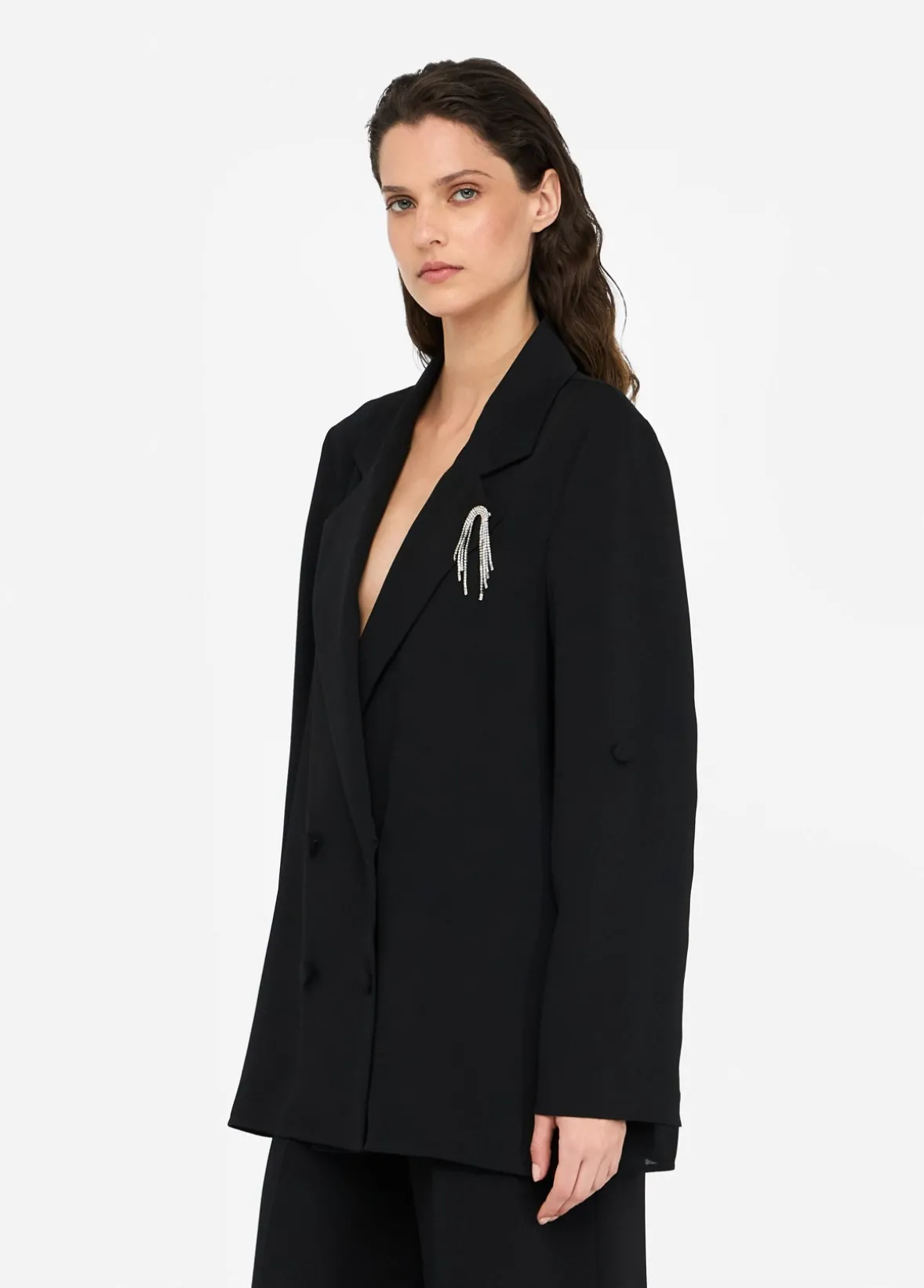 Blazer in envers satin