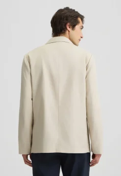 Blazer in lino e cotone