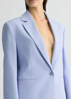 Blazer in lino e cotone