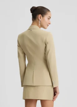 Blazer in misto cotone