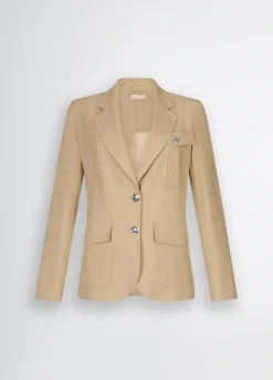 Blazer in misto cotone
