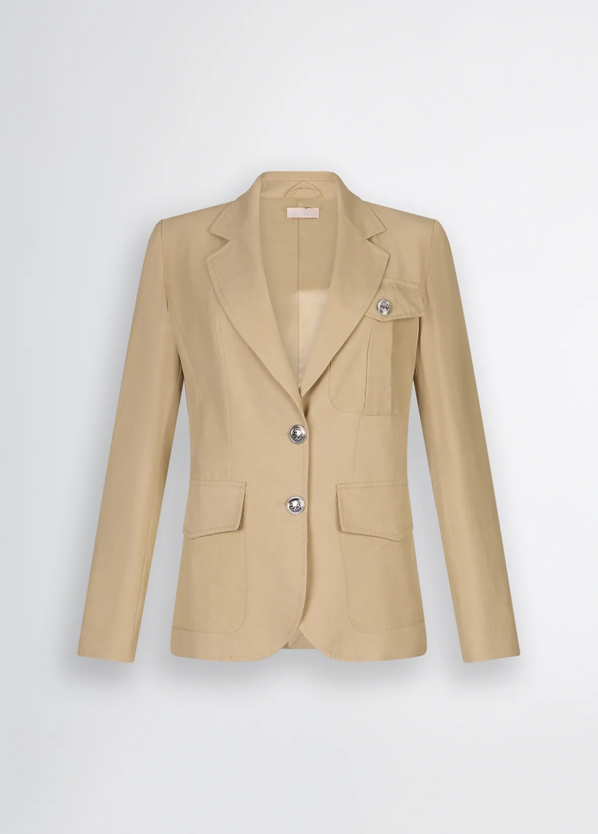 Blazer in misto cotone