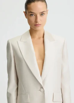 Blazer in shantung