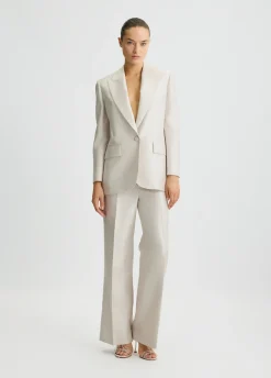 Blazer in shantung