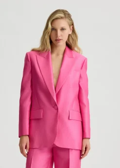 Blazer in shantung