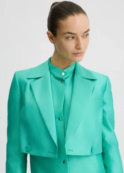 Blazer in shantung
