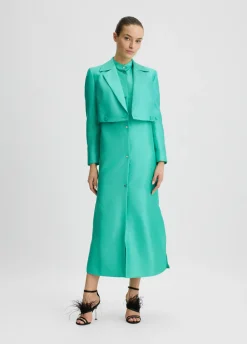 Blazer in shantung