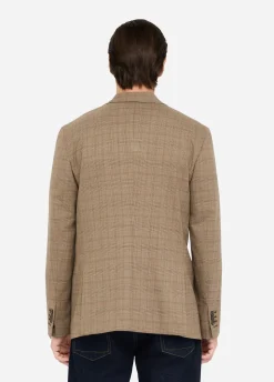 Blazer Principe di Galles in lana