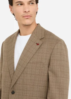 Blazer Principe di Galles in lana