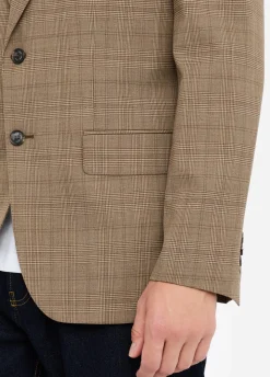 Blazer Principe di Galles in lana