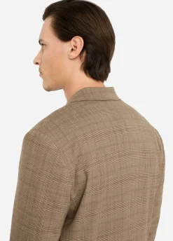Blazer Principe di Galles in lana