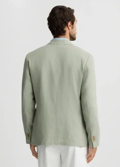 Blazer salvia 100% lino