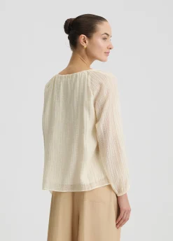 Blusa con laccetti