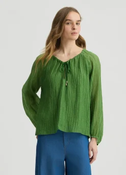Blusa con laccetti
