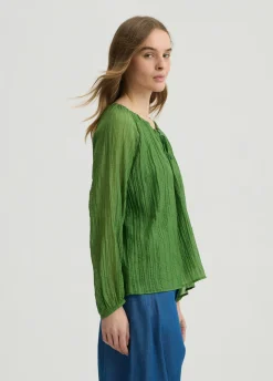 Blusa con laccetti