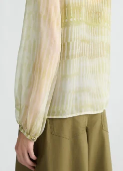 Blusa in chiffon stampato