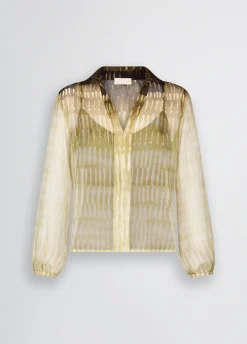 Blusa in chiffon stampato