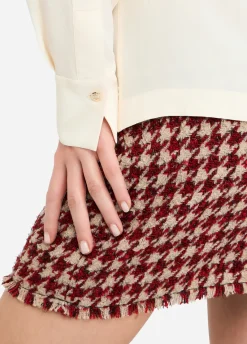 Blusa in crêpe de chine