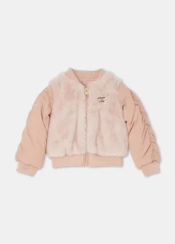 Bomber con inserti in pelliccia sintetica