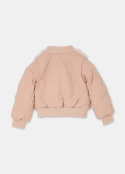 Bomber con inserti in pelliccia sintetica