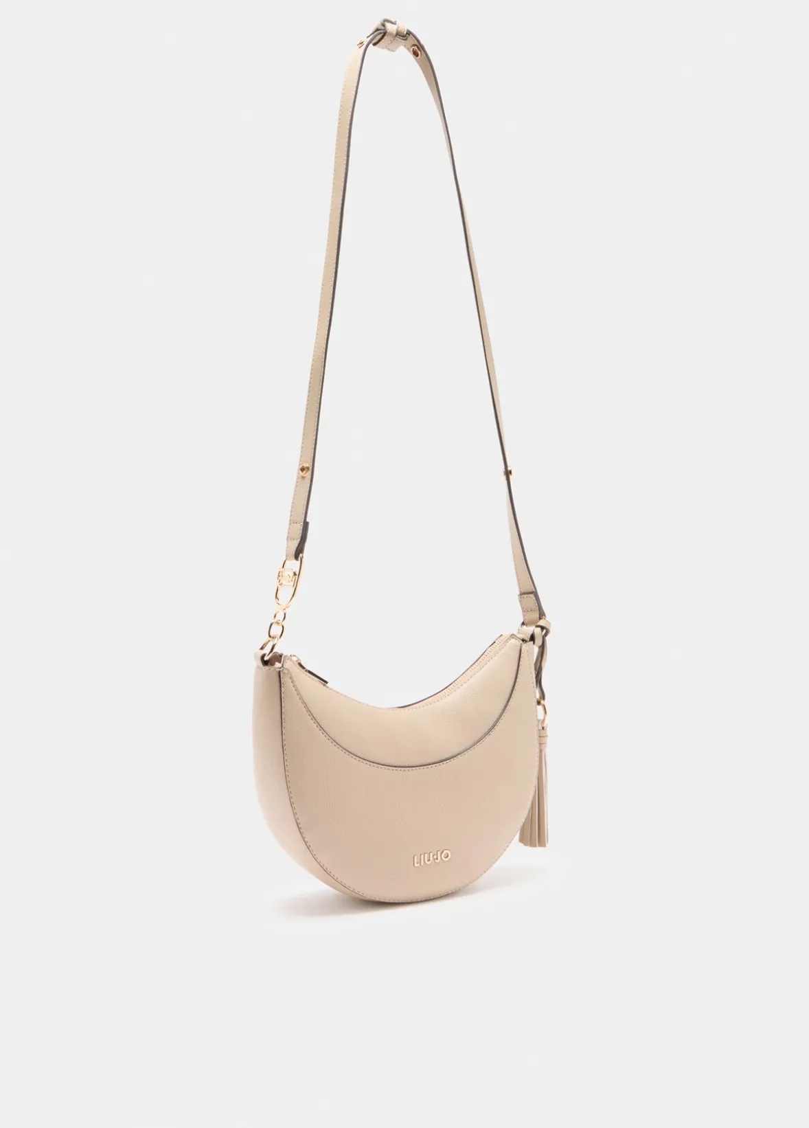 Borsa a spalla media con charm