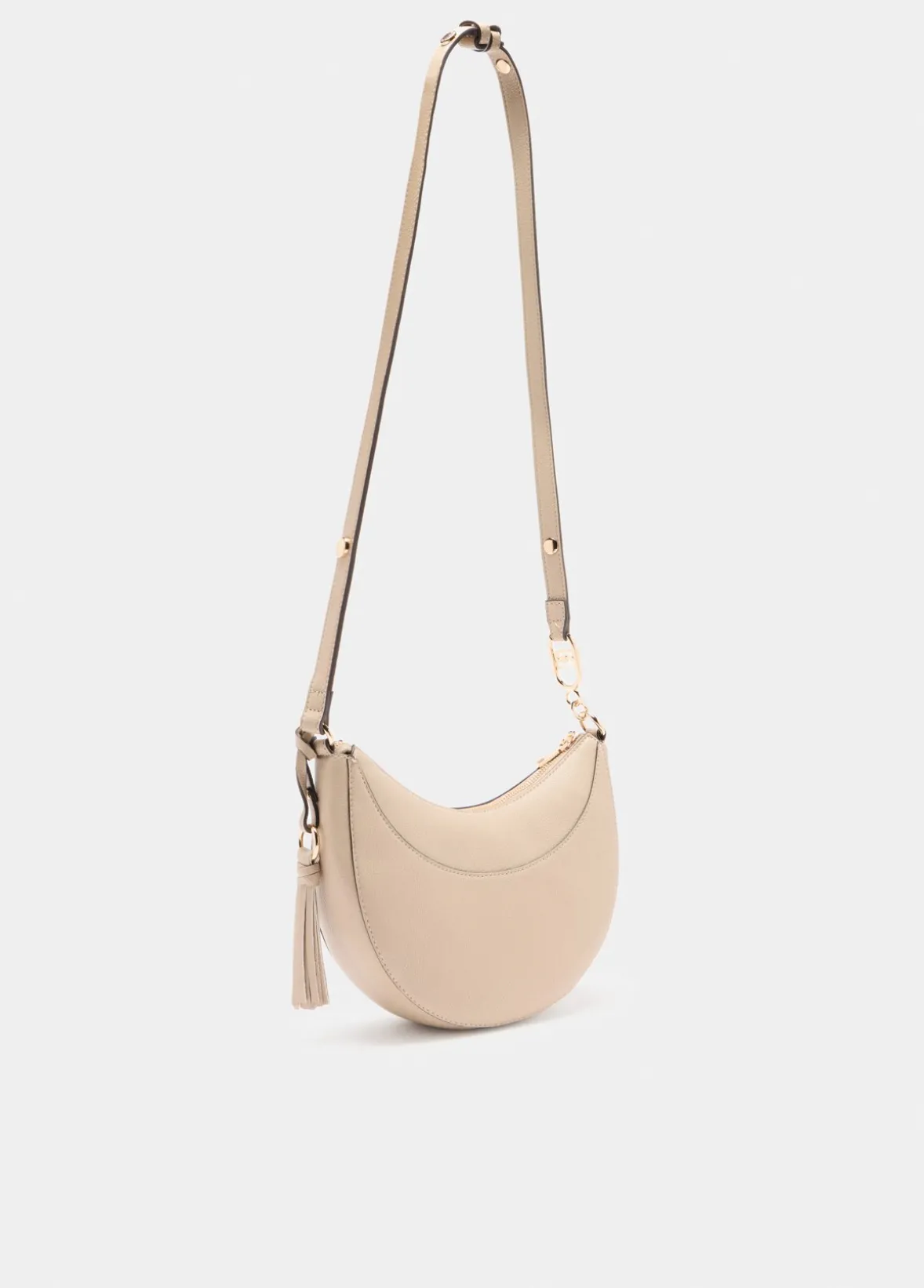 Borsa a spalla media con charm