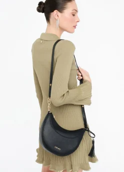 Borsa a spalla media con charm
