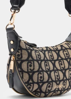 Borsa a spalla piccola jacquard
