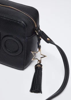 Borsa a tracolla con maxi logo