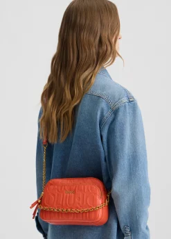 Borsa a tracolla media con catena decorativa